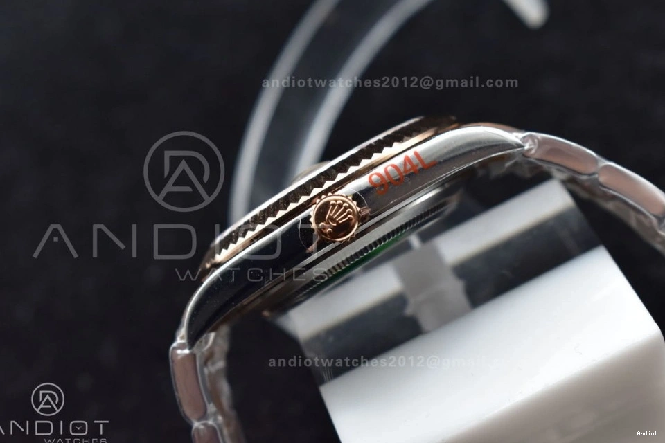 GMF 41 Bracelet RG Best 126333 RG Dial Coffee DateJust Plated on Oyster A3235 SS Edition 0329